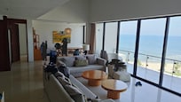 Main room with ocean view was so large