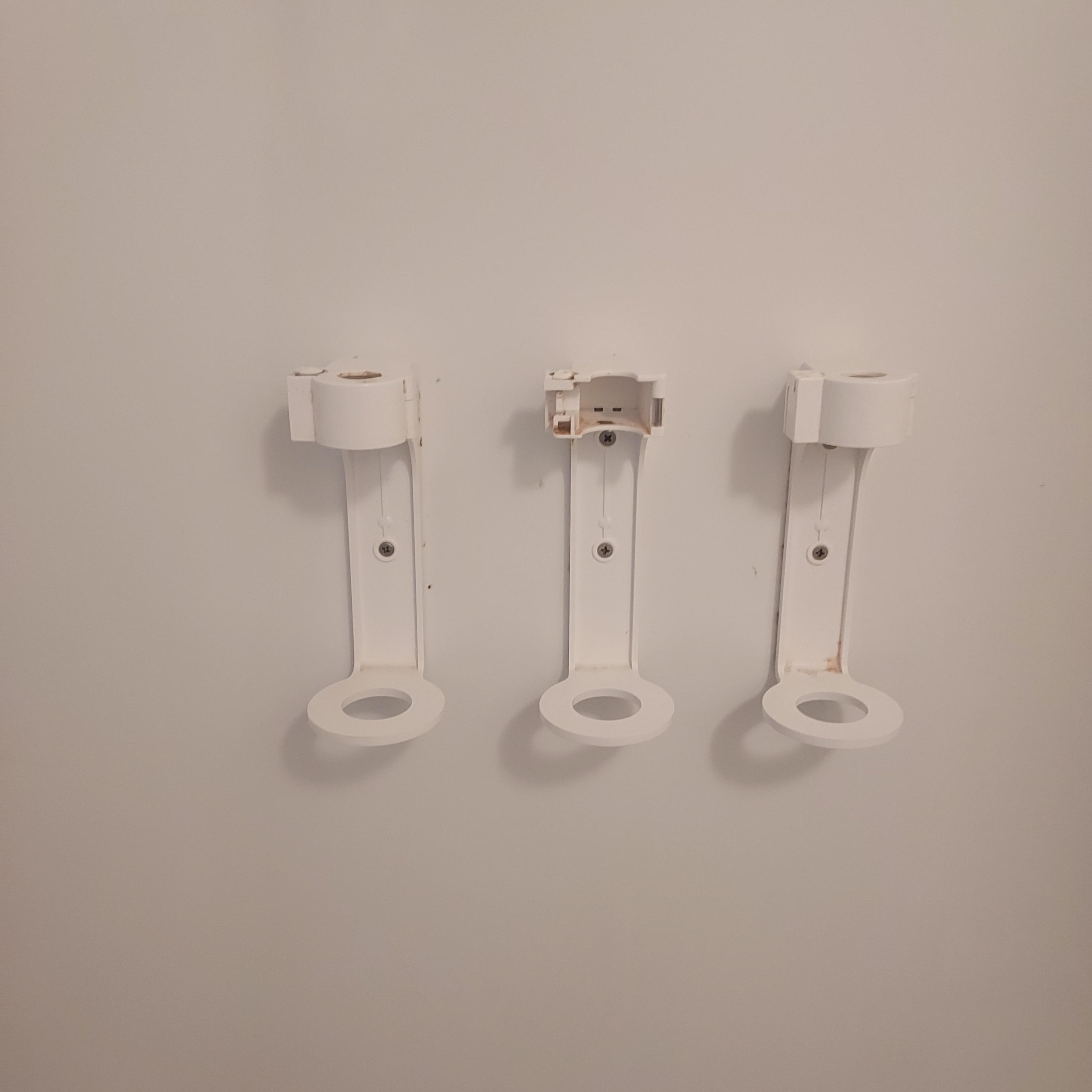 Empty shampoo dispenses 