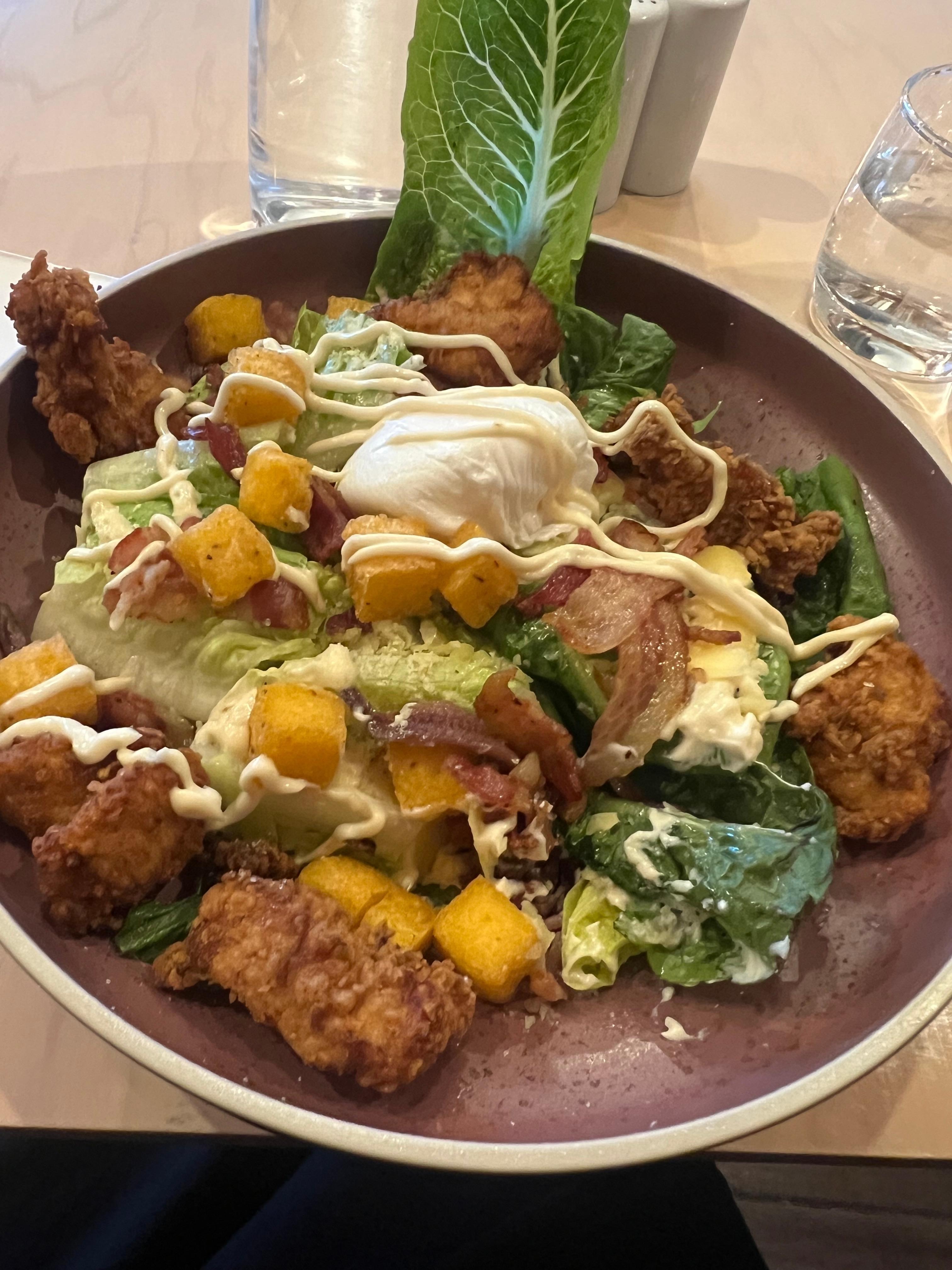 Cesar Salad with Chicken from the in house restaurant menu