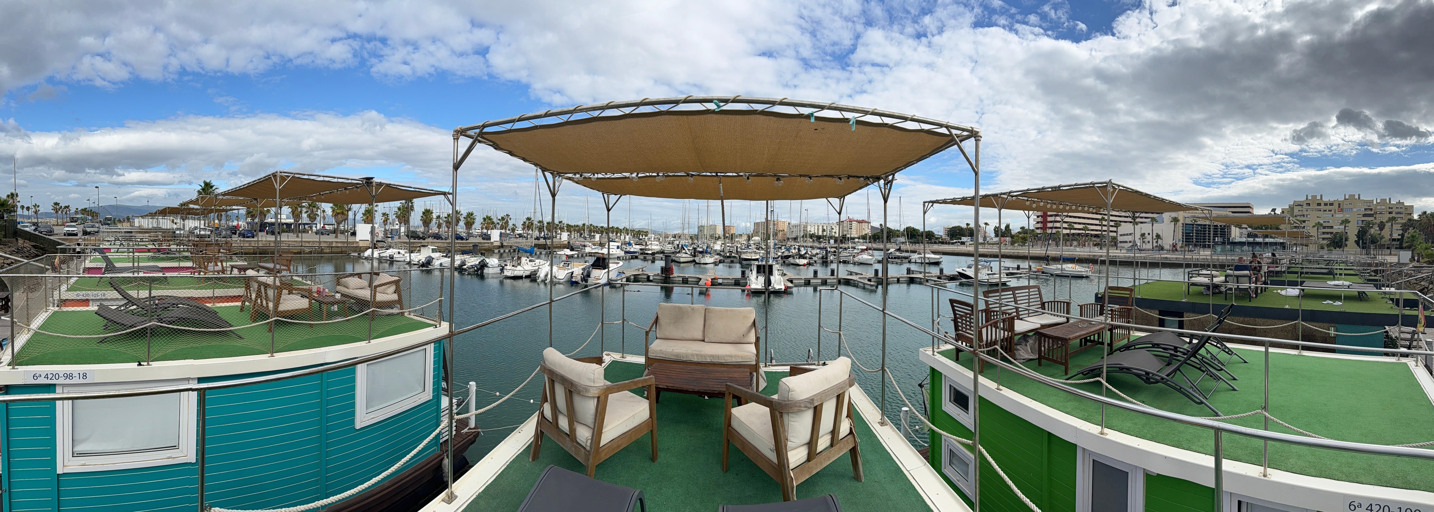 Utrolig stilig utsikt, og spennende å bo på båt