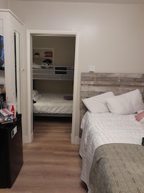 Main room from front door. There is no room coffee maker.