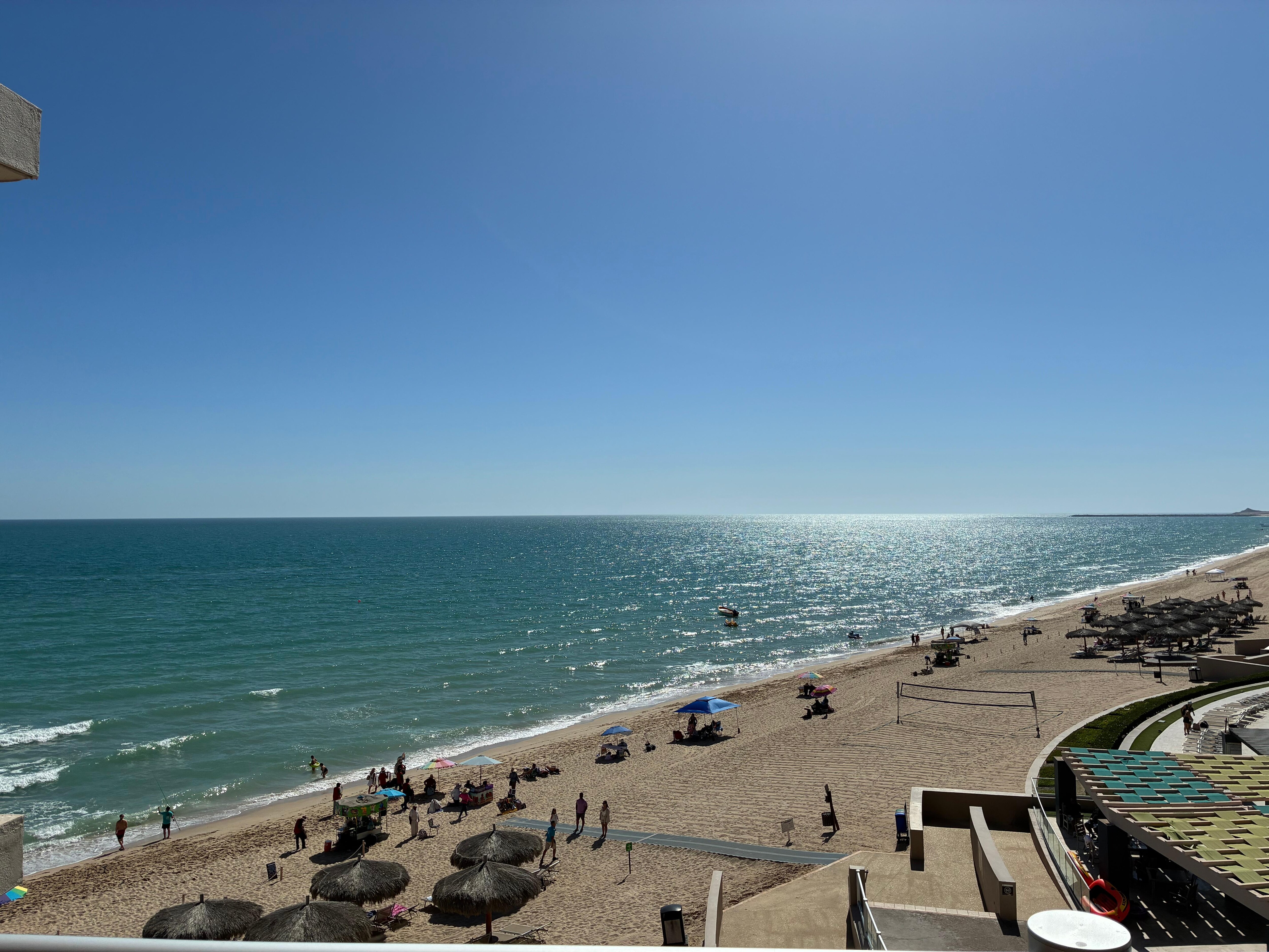 Beach view from balcony 