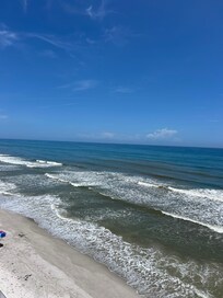 Right outside from the balcony!