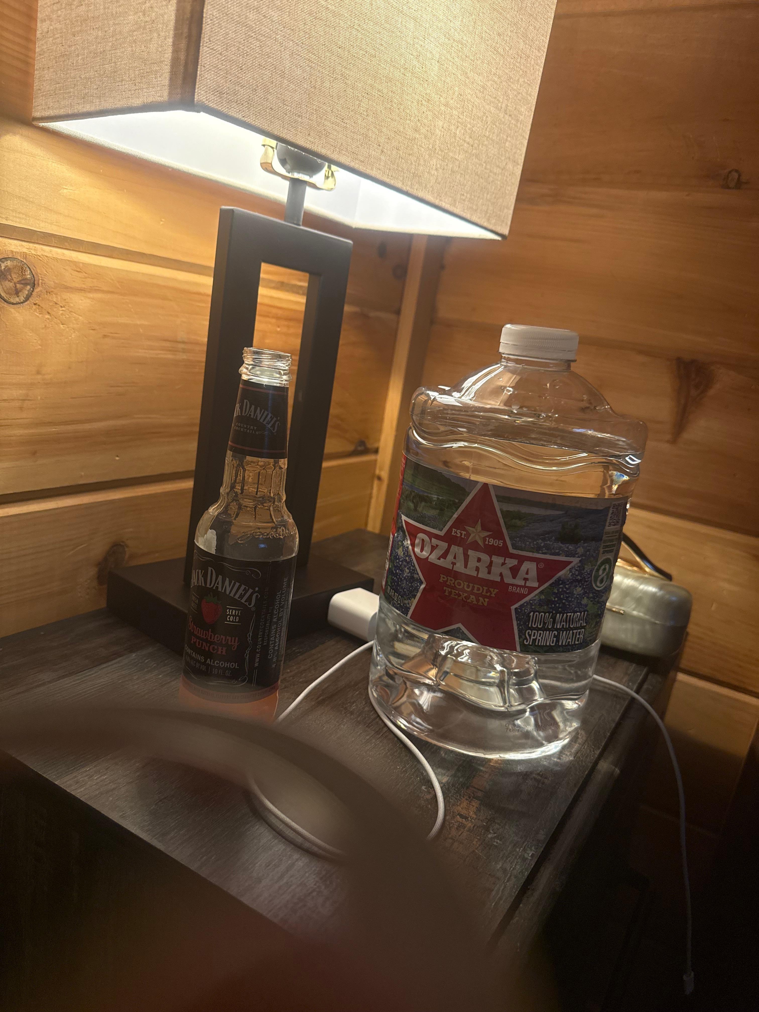 Place for Charger close to big comfortable bed 