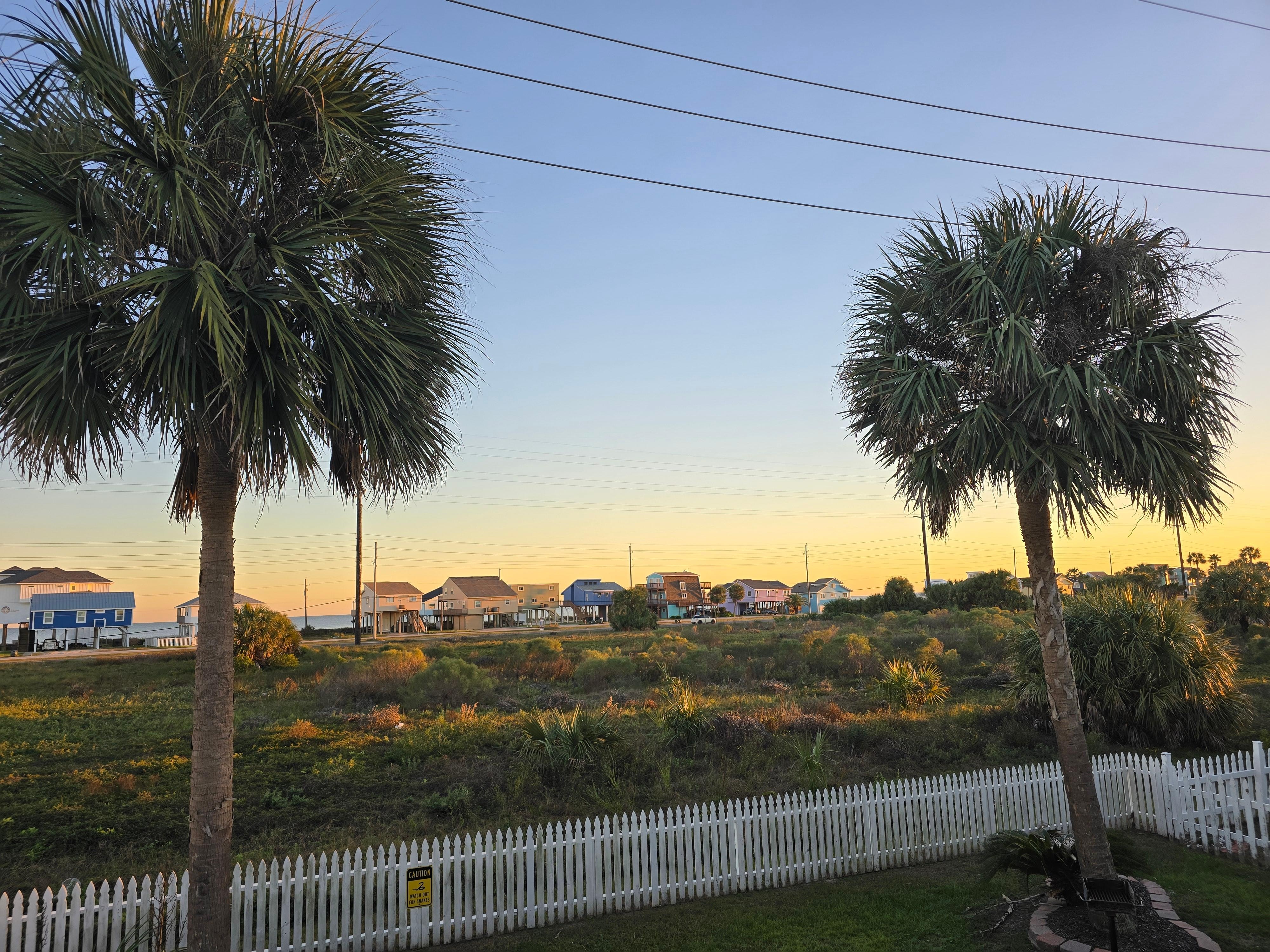 View of the Gulf of Mexico from the neighborhood. 