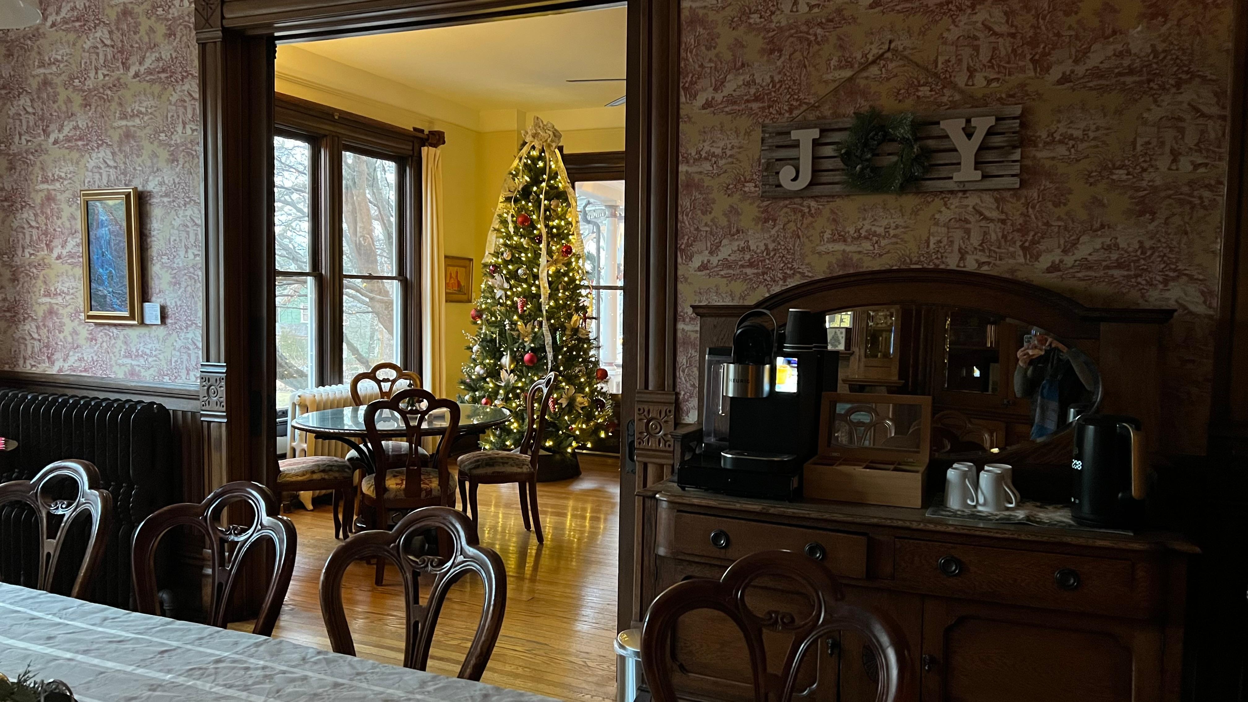 Downstairs dining area