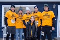 On the front porch before our run