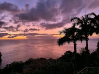 Sunset view from the back lower patio
