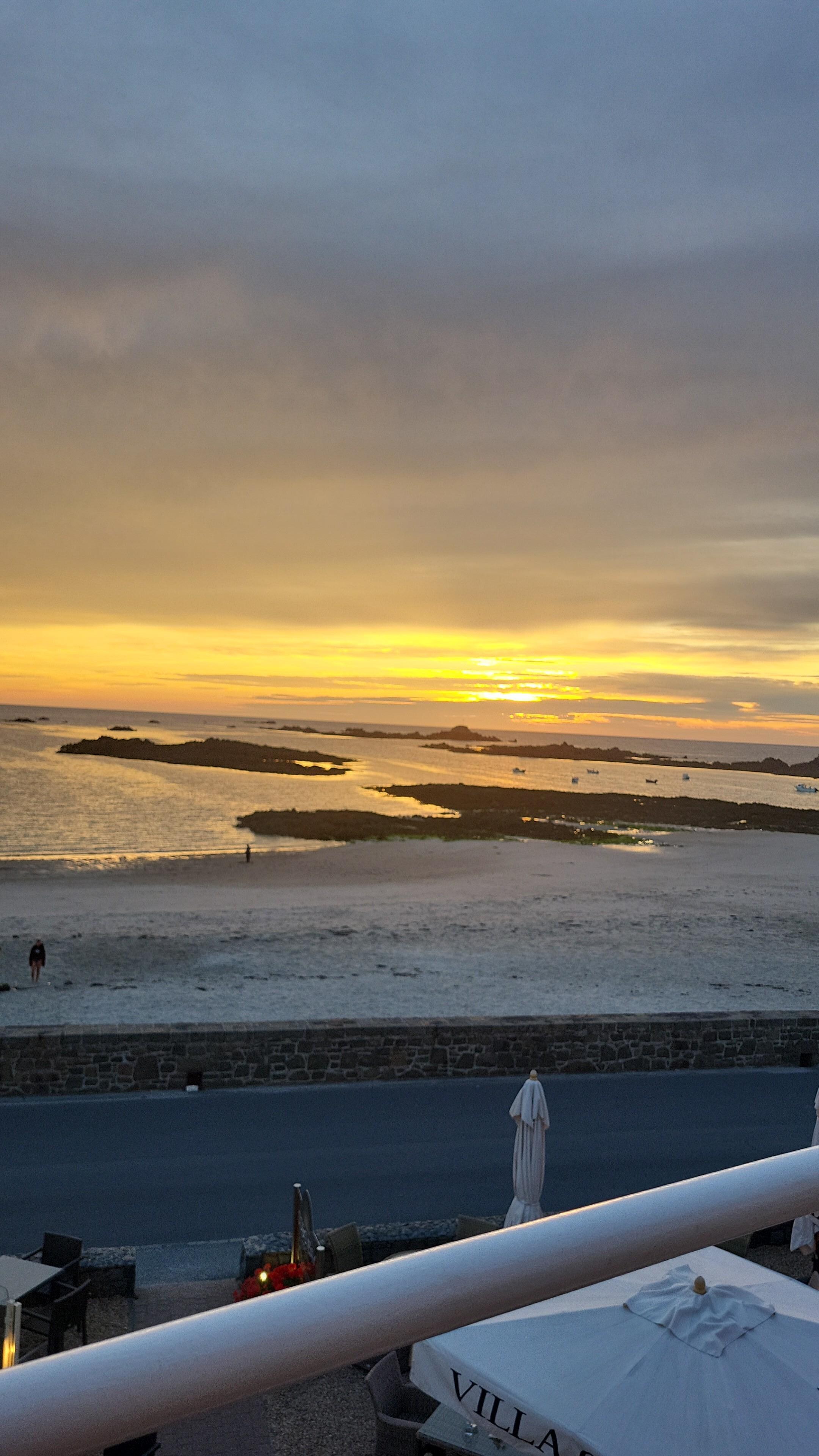 Sunset from the balcony.