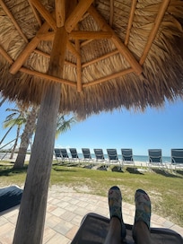 Comfortable place to just relax just steps away from the unit.