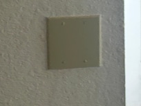 Light switch covered up