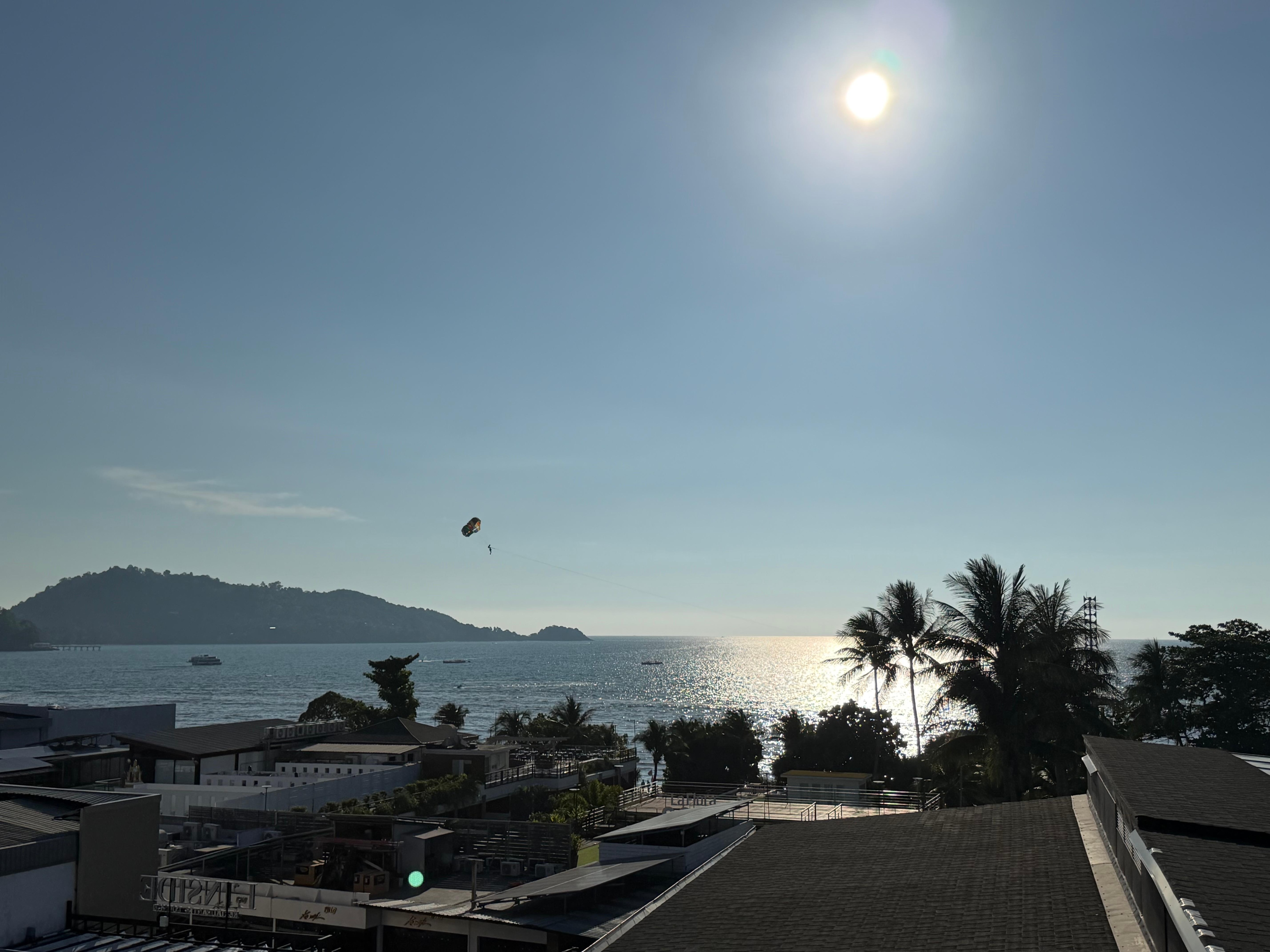 View from rooftop pool/bar area. 