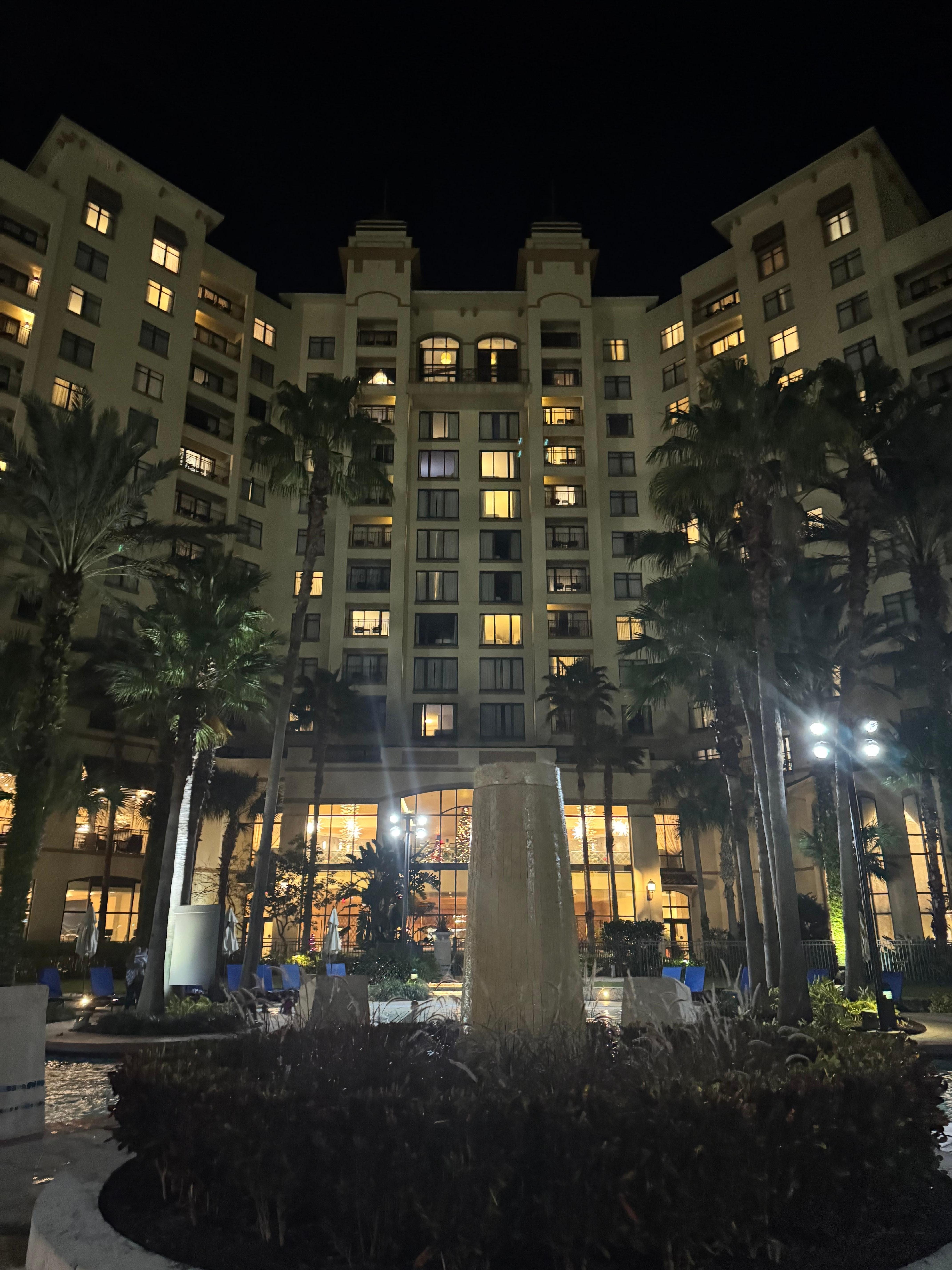 Hotel from pool area