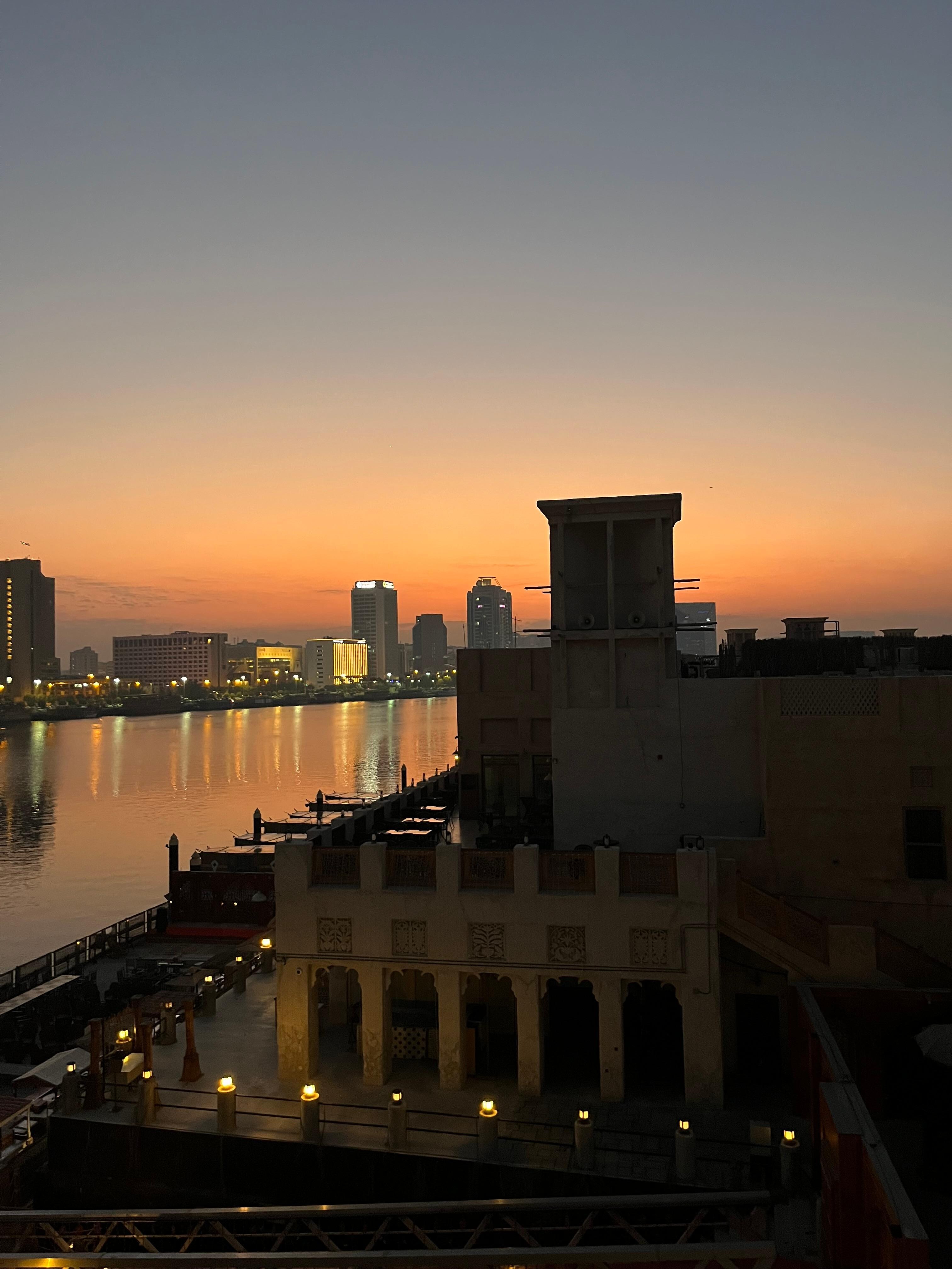 Sunrise from our balcony 