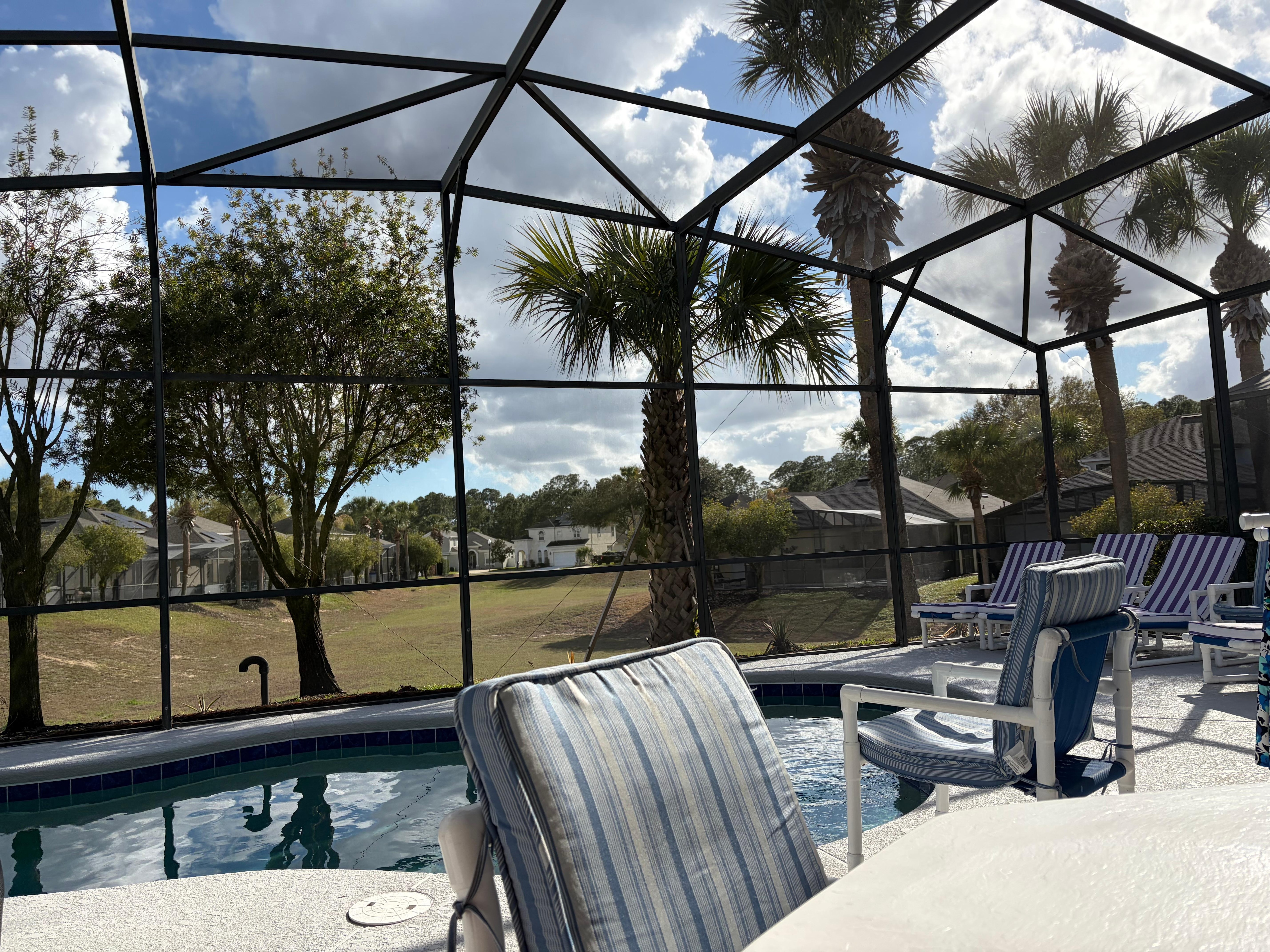 View from the pool deck.