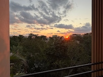 Sunrise from the balcony