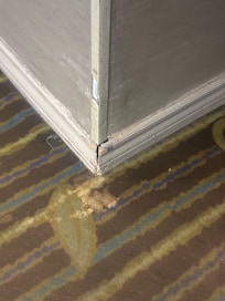 Wet spots everywhere and lots of mould in every wall.