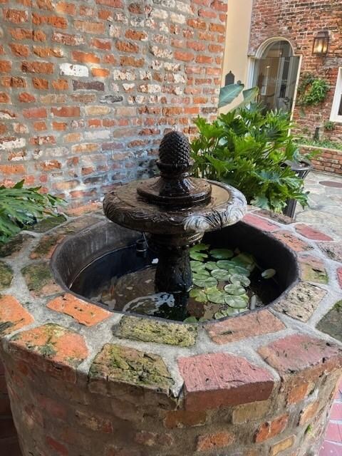 Fountain in courtyard