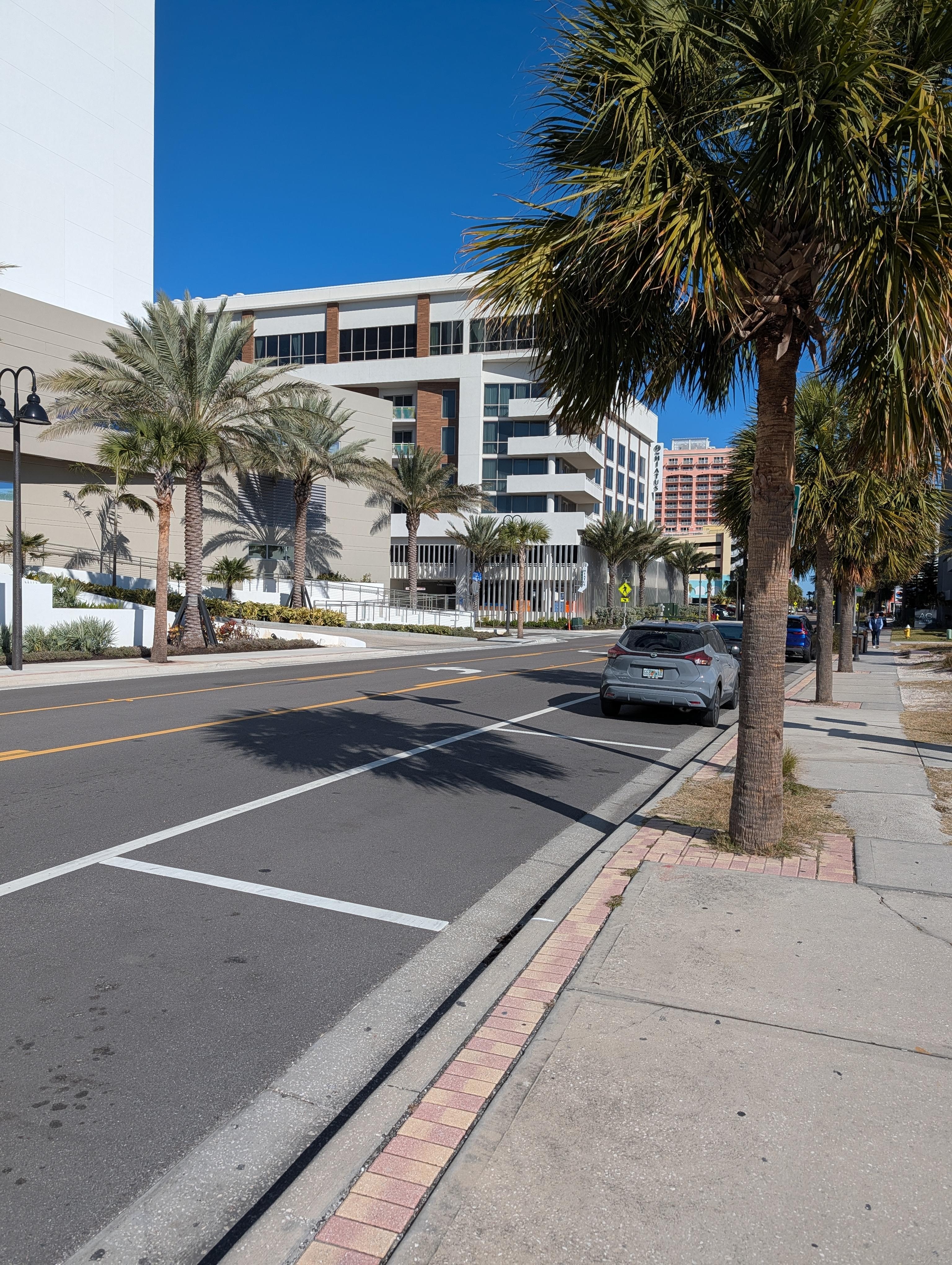 A view of the street around the corner