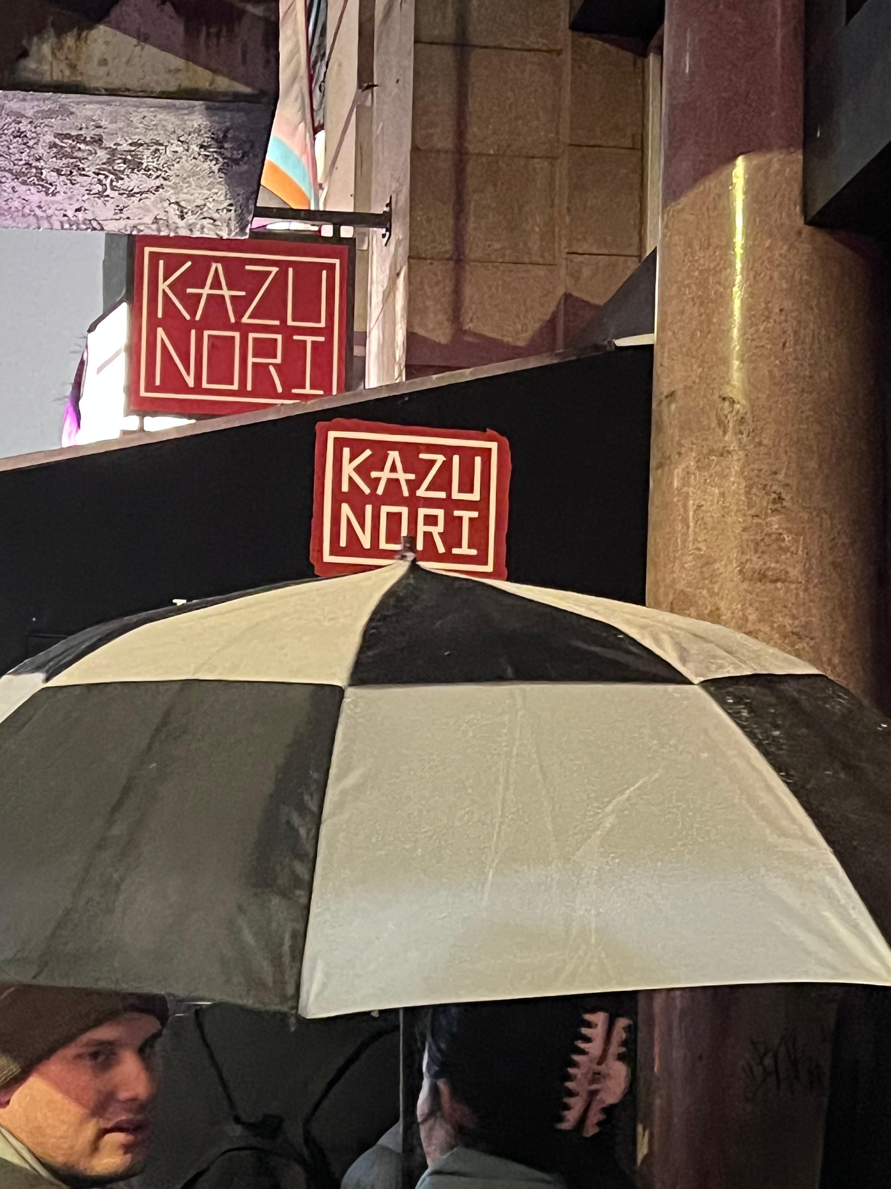 Kazunori very close by 