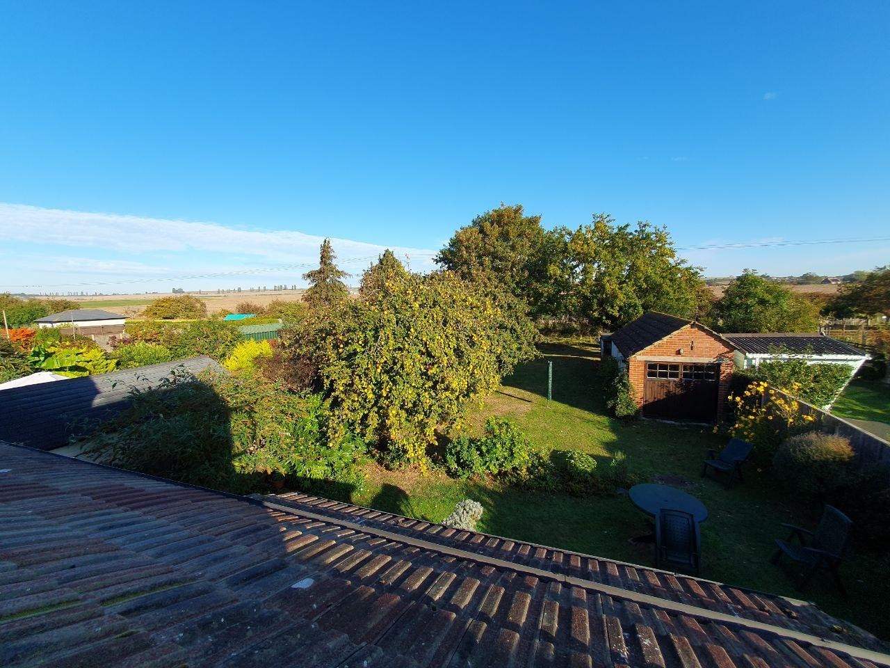  Blick aus einem der drei Schlafzimmer 
