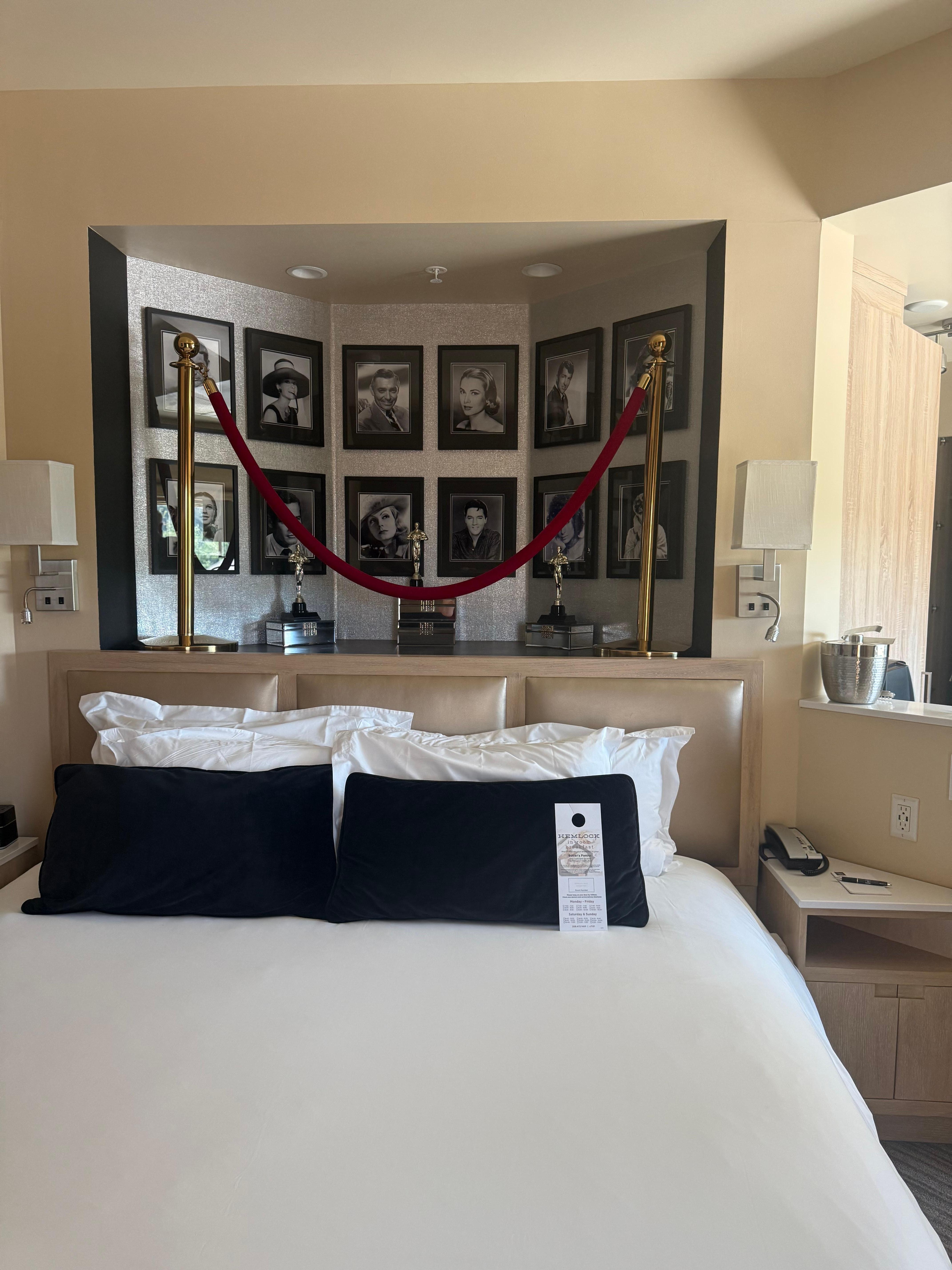 Tasteful themed rooms. This was old Hollywood.