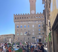 The Palazzo Vecchio.