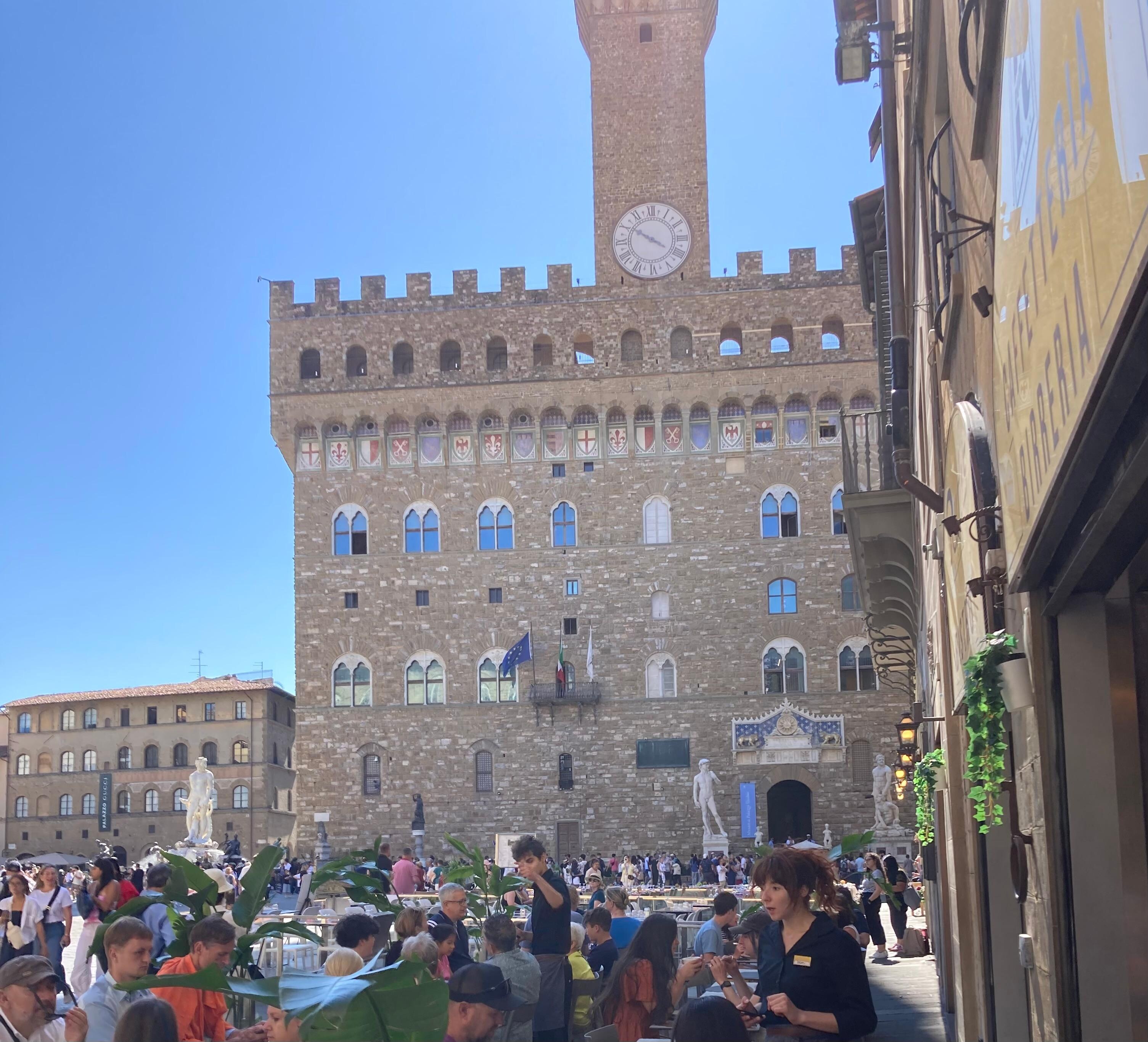 The Palazzo Vecchio. 