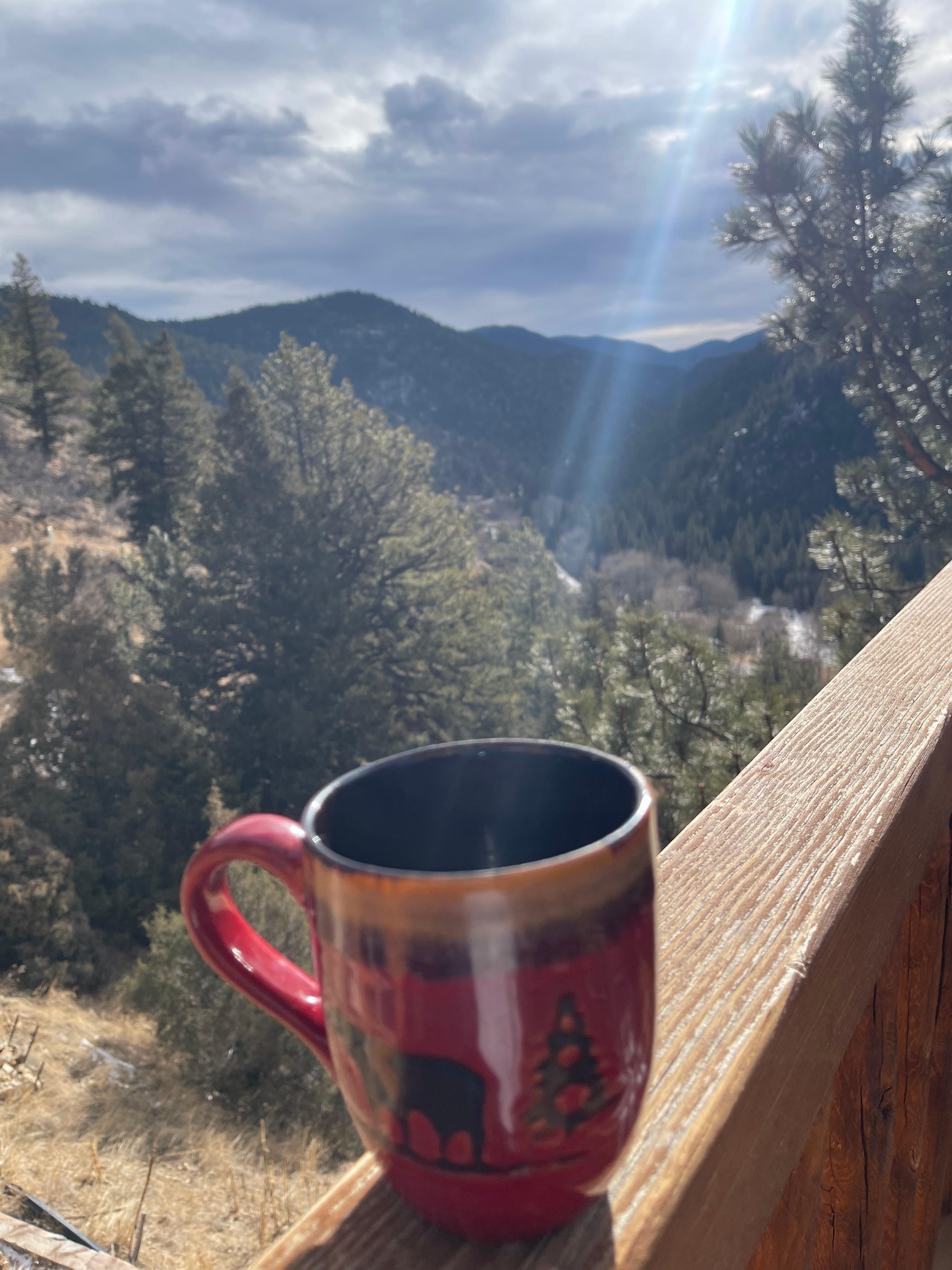 Coffee at the deck