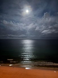Night time view from the balcony