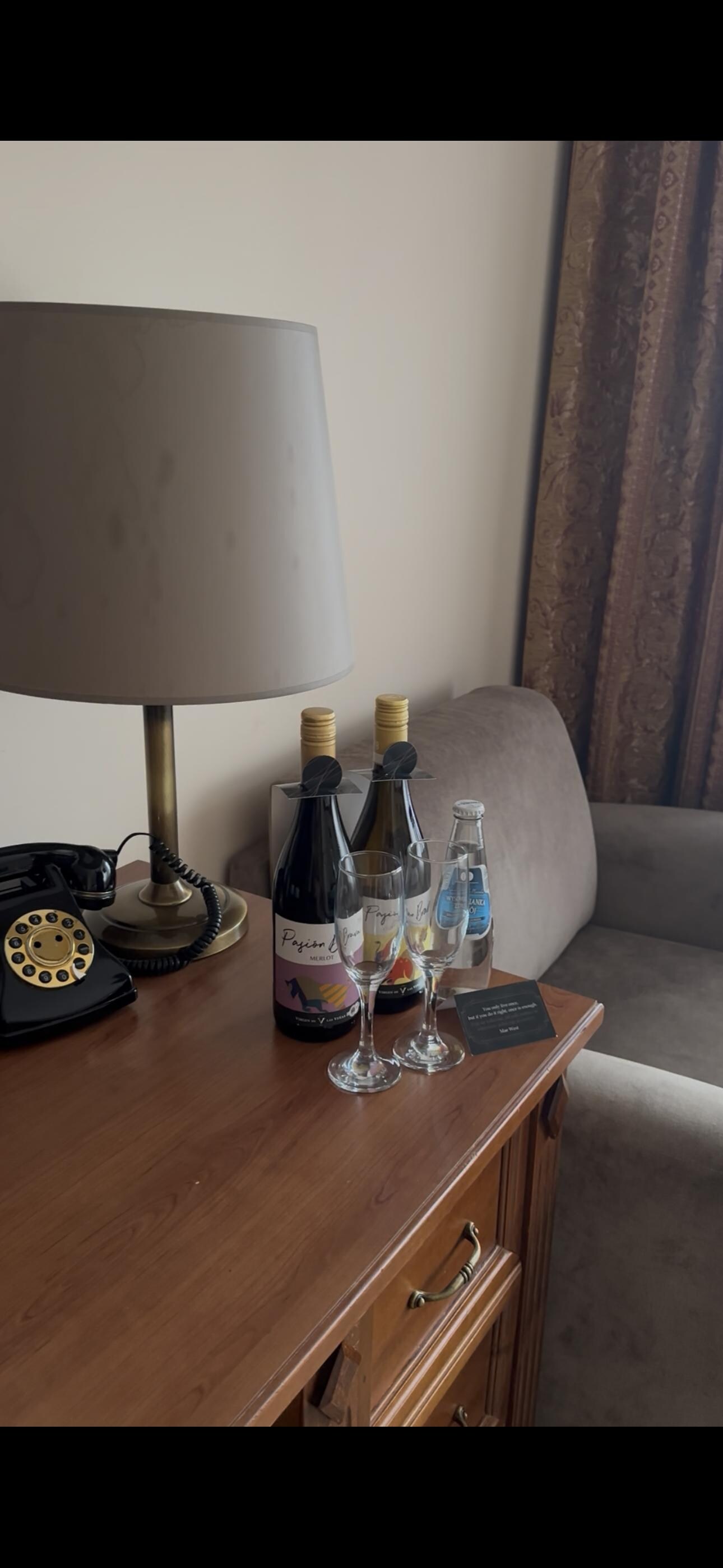 Wine in room