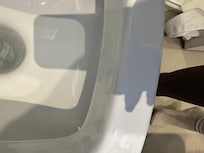 Dirty around toilet