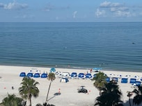 Beach directly across from hotel. Each room gets 2 loungers and an umbrella every day of your stay from 8:00 a.m.-5:00 p.m.