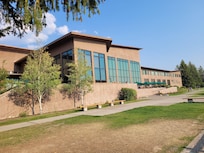 The back of the hotel.