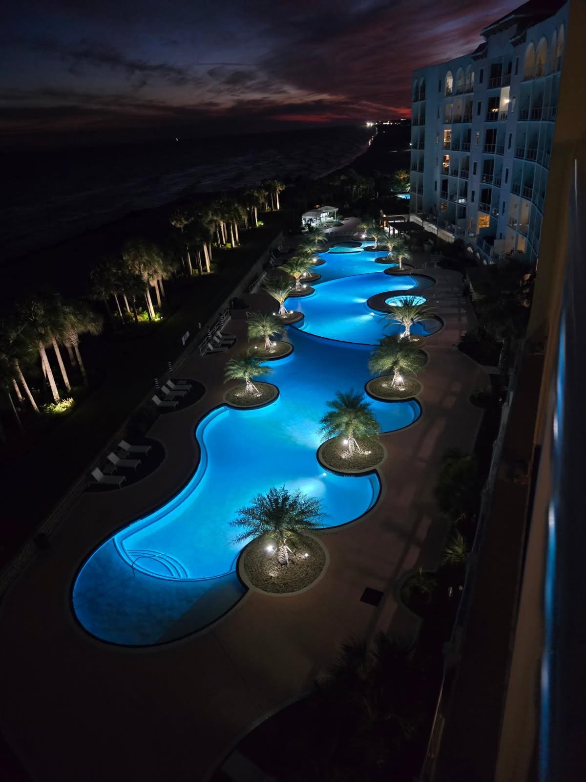 Gorgeous view of the outdoor pool.