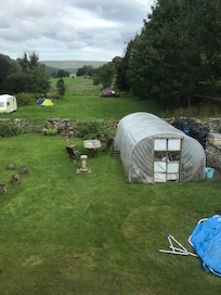 View to the camping field