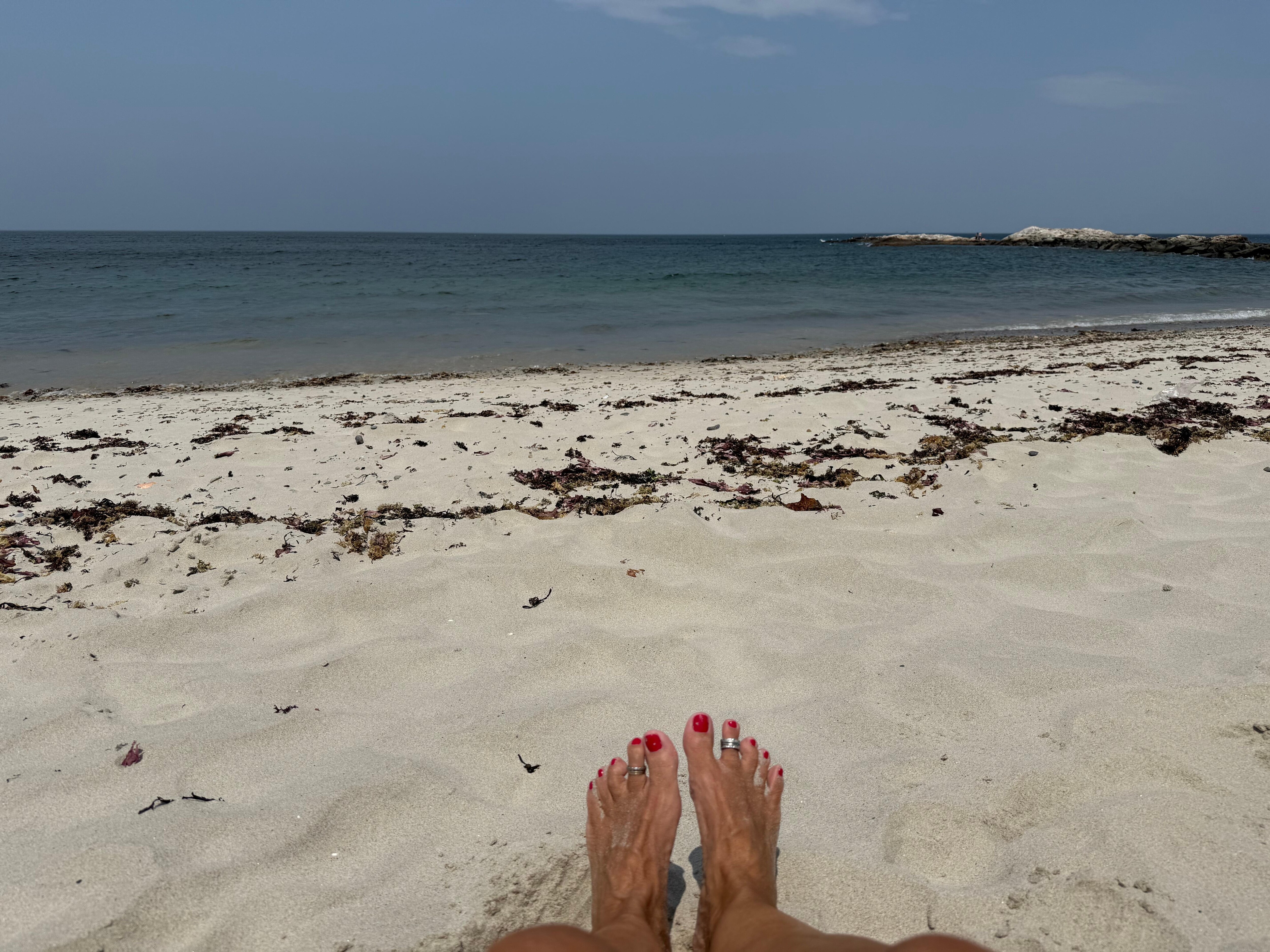 Toes in the sand!