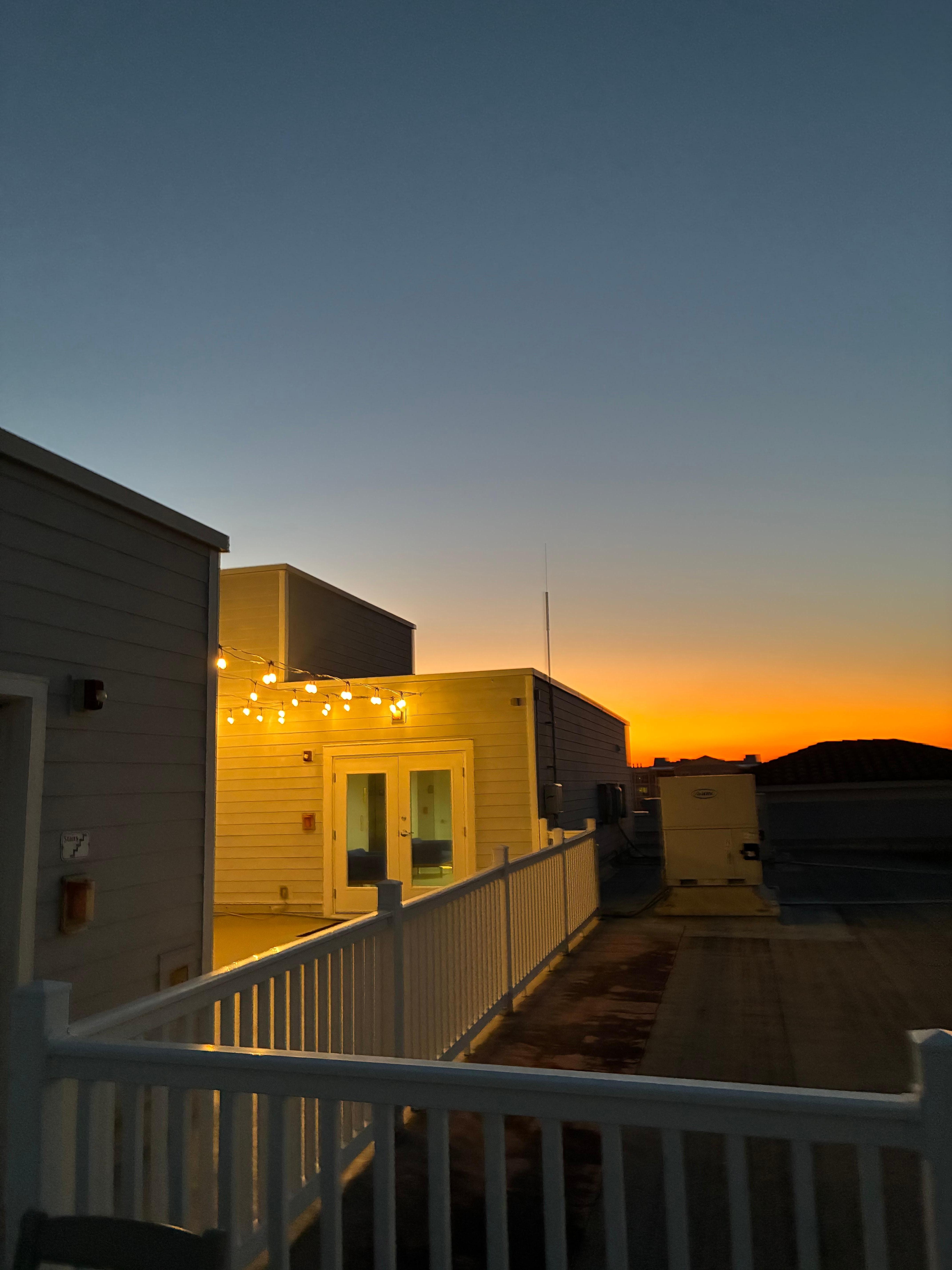 Rooftop deck - perfect for watching the sunset.