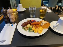 Buffet breakfast food