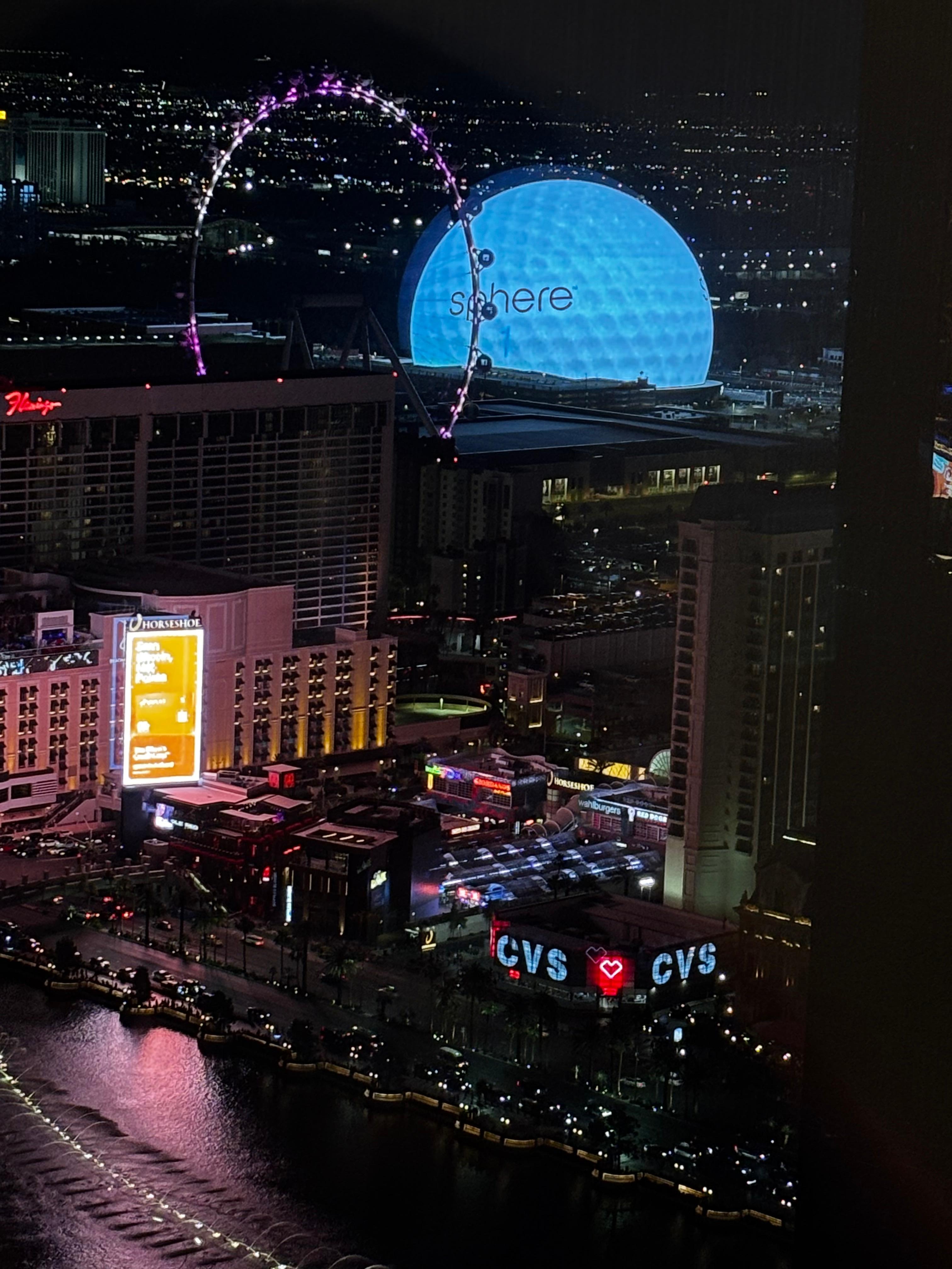 View at night from the 55th floor