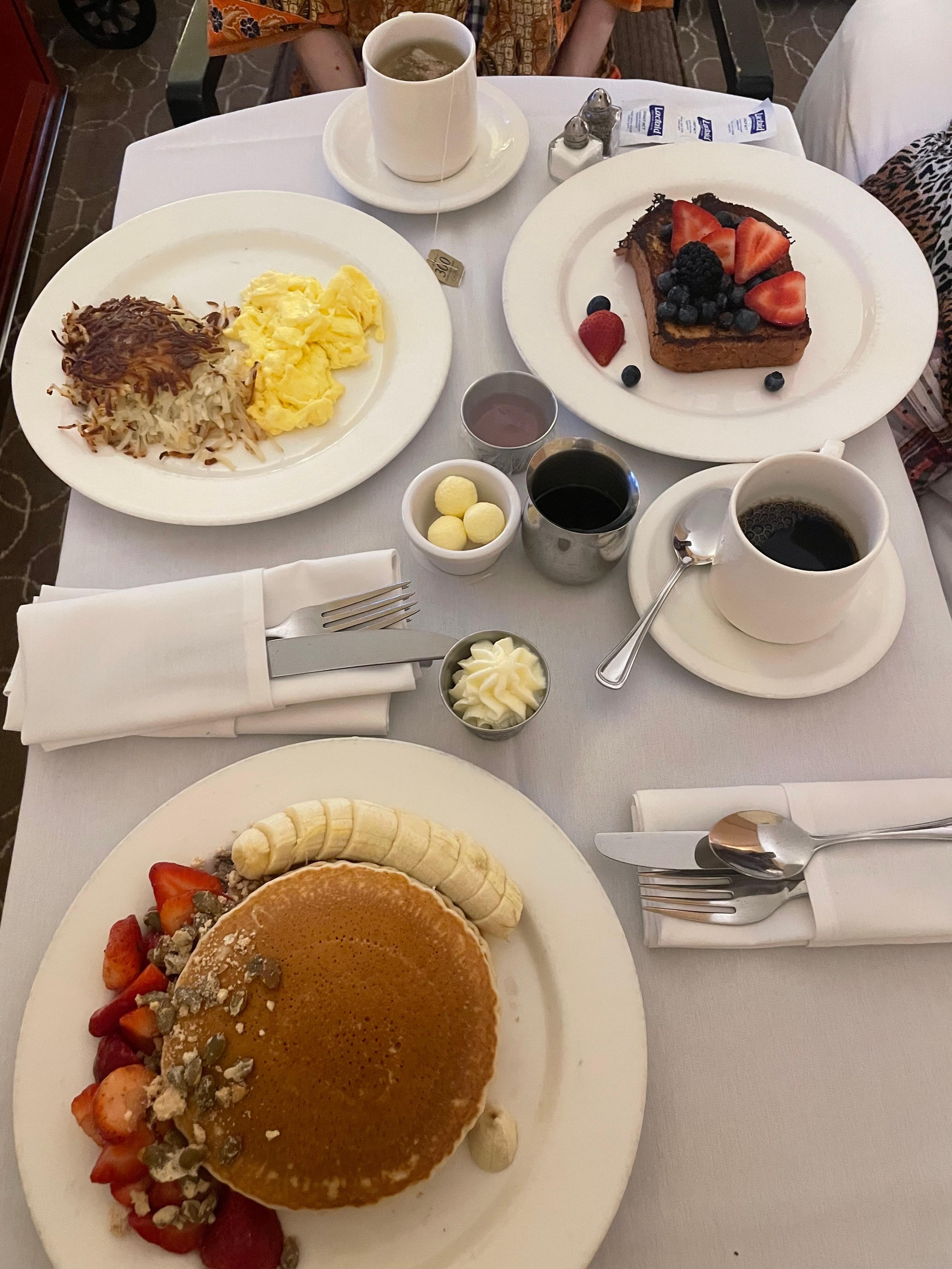 Room service breakfast
