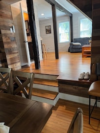 Steps around house