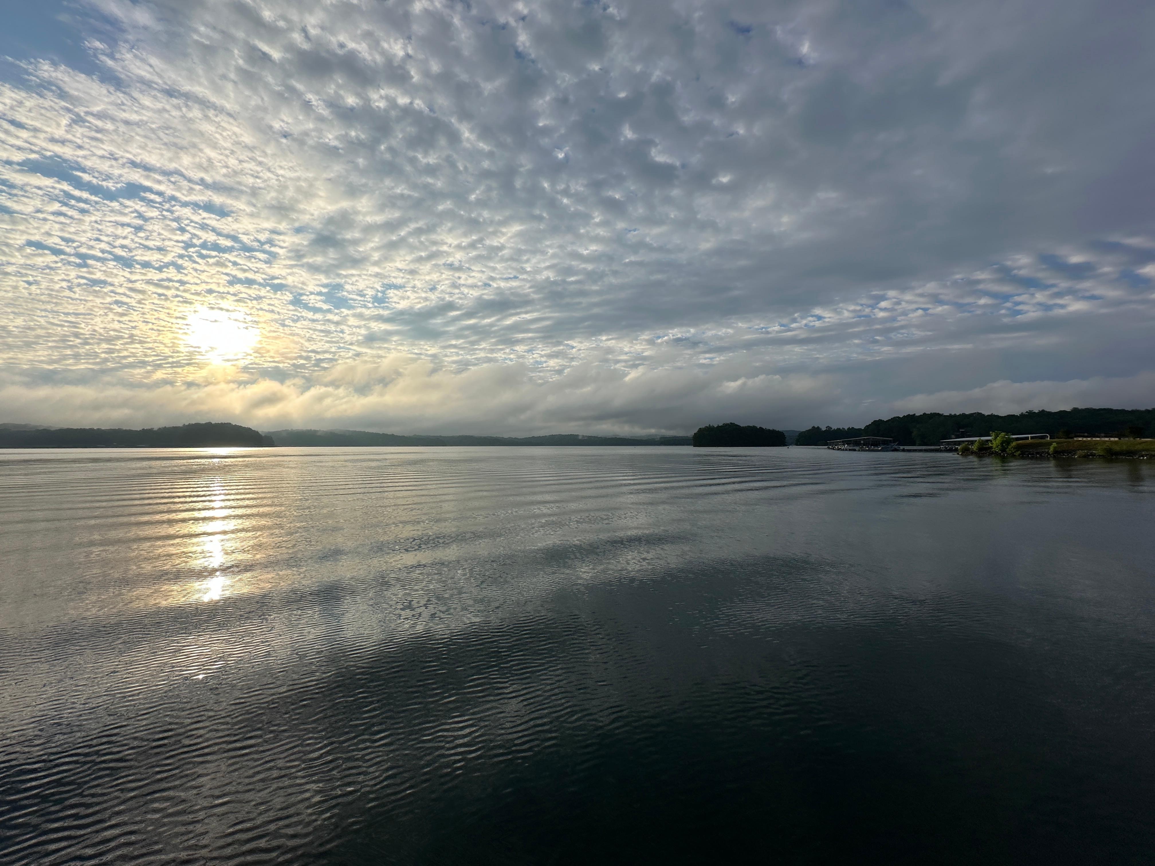 Early morning lake view.
