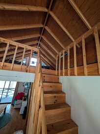 The upstairs loft