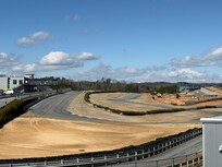 The view of the track from one of the balconies!!