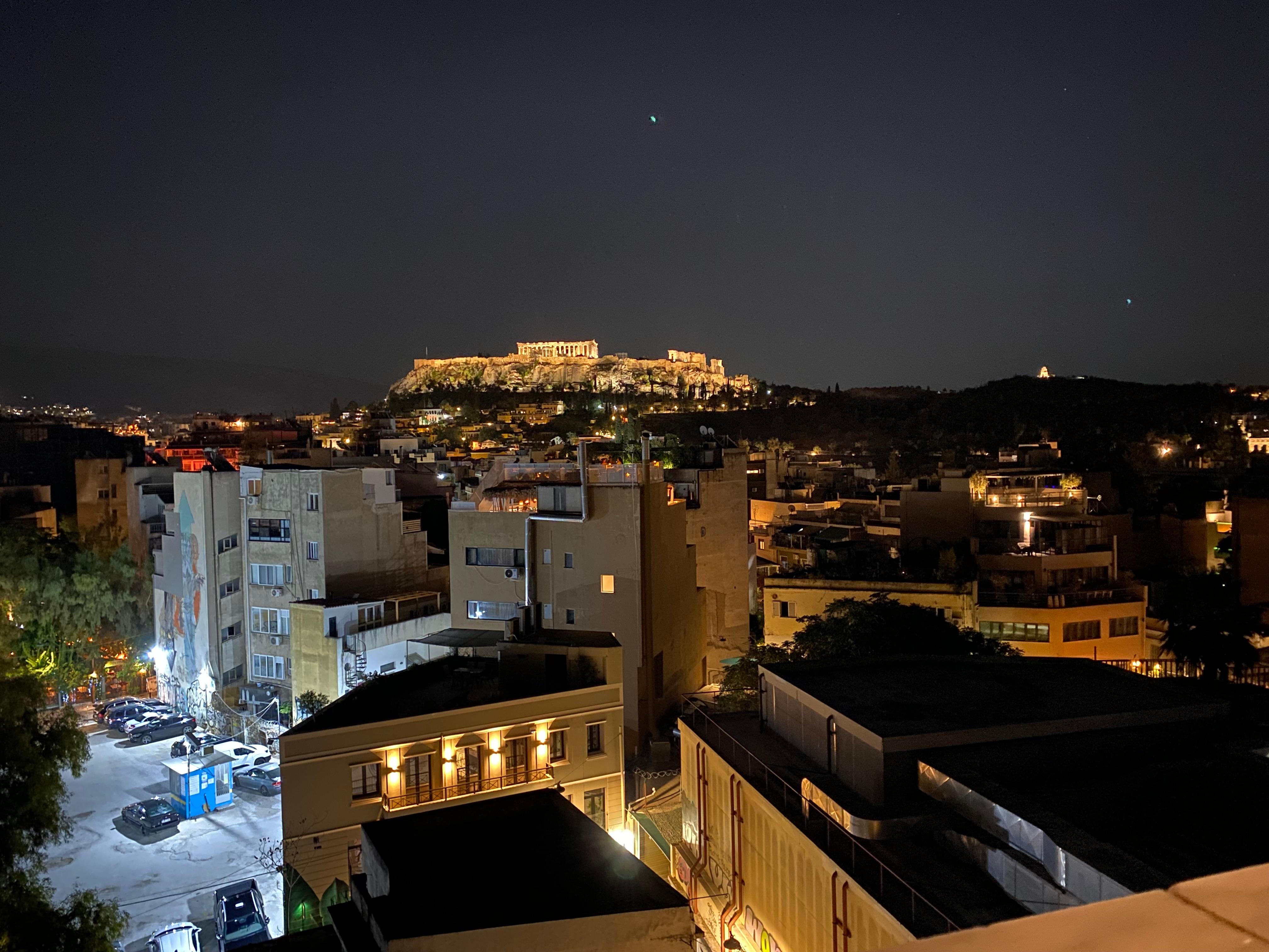 View from the roof where you are served breakfast 