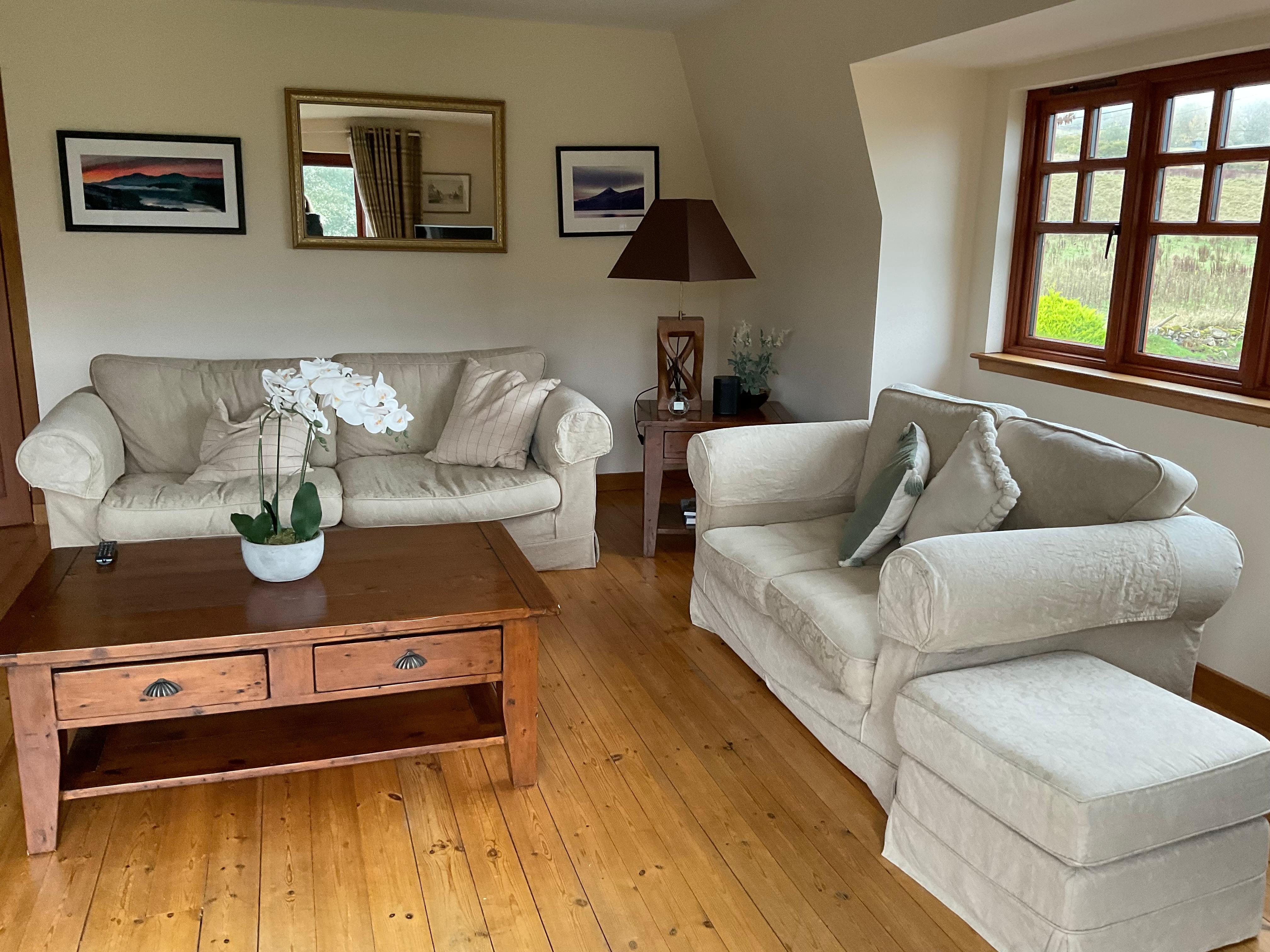 The upstairs living room