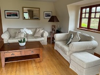 The upstairs living room
