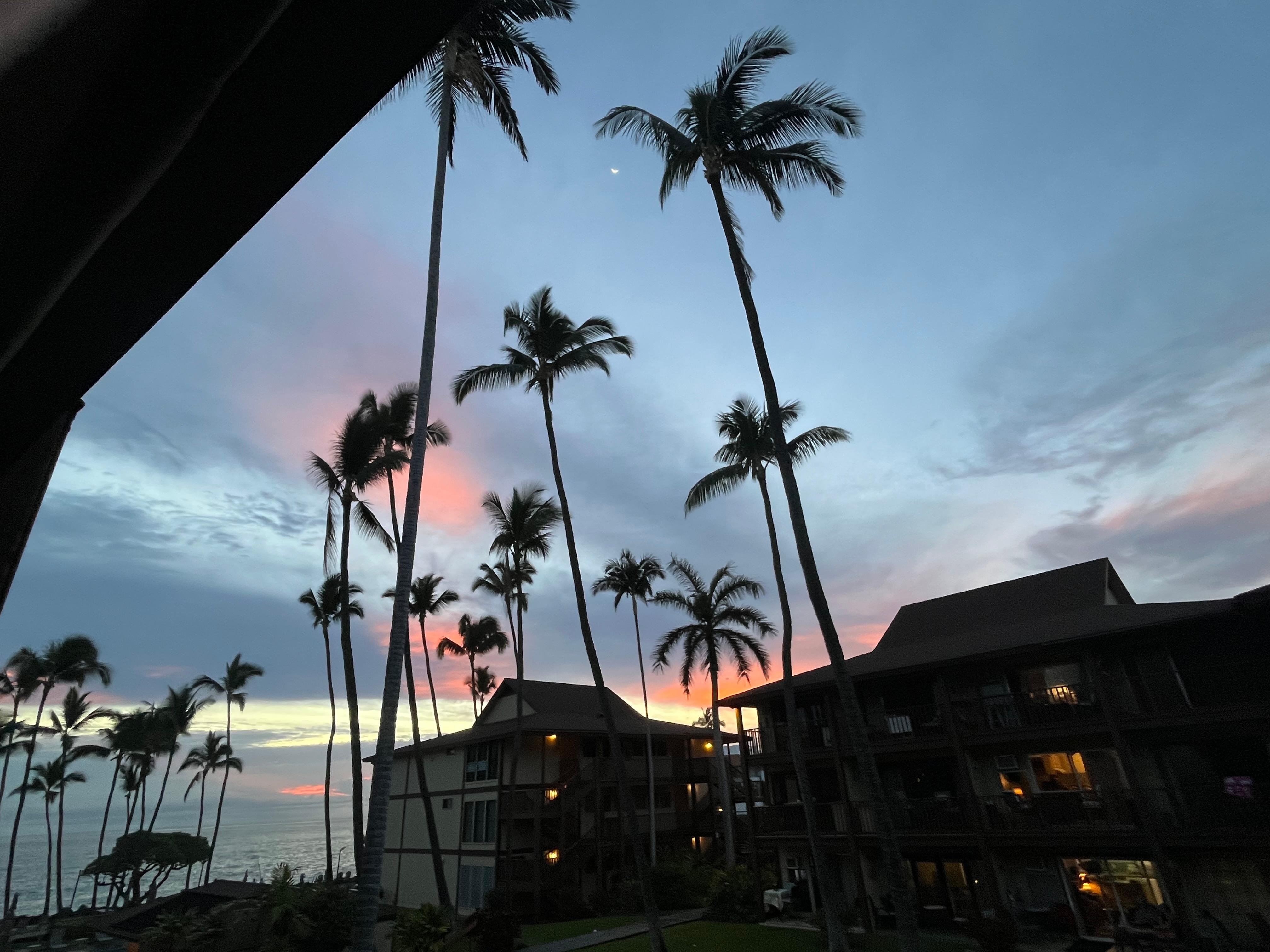 Amazing sunsets viewed right from the lanai 