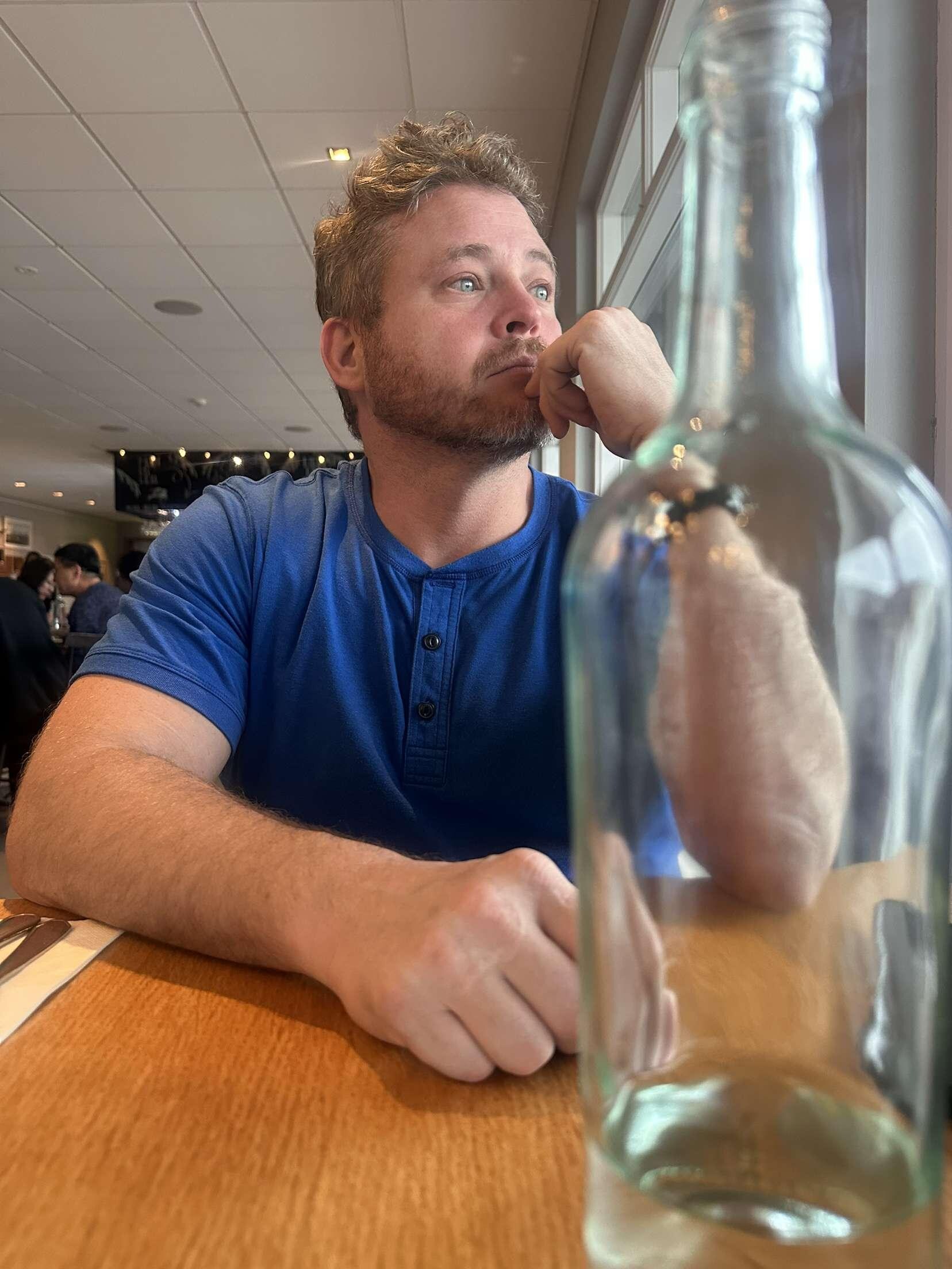 Enjoying the onsite restaurant 